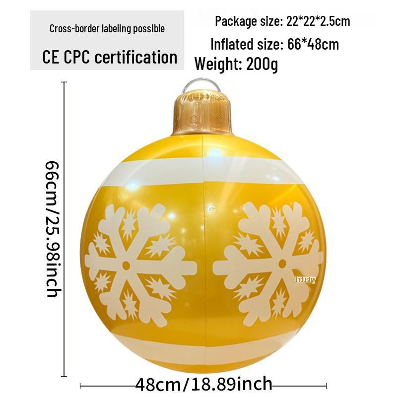 Eco-friendly Inflatable PVC Christmas Cartoon Party Decor Ball