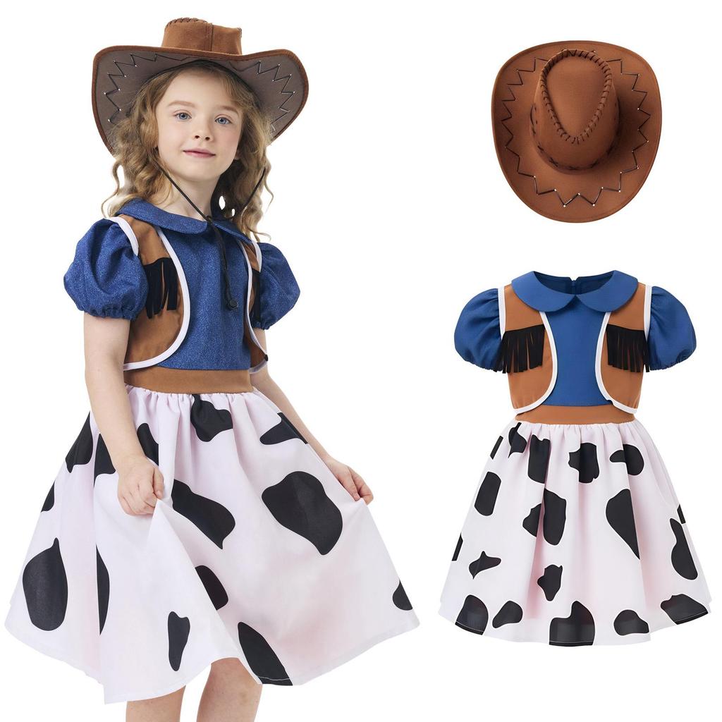 Children's Halloween Cowboy Costume Set: Festival Clothing & Role-Play Outfit