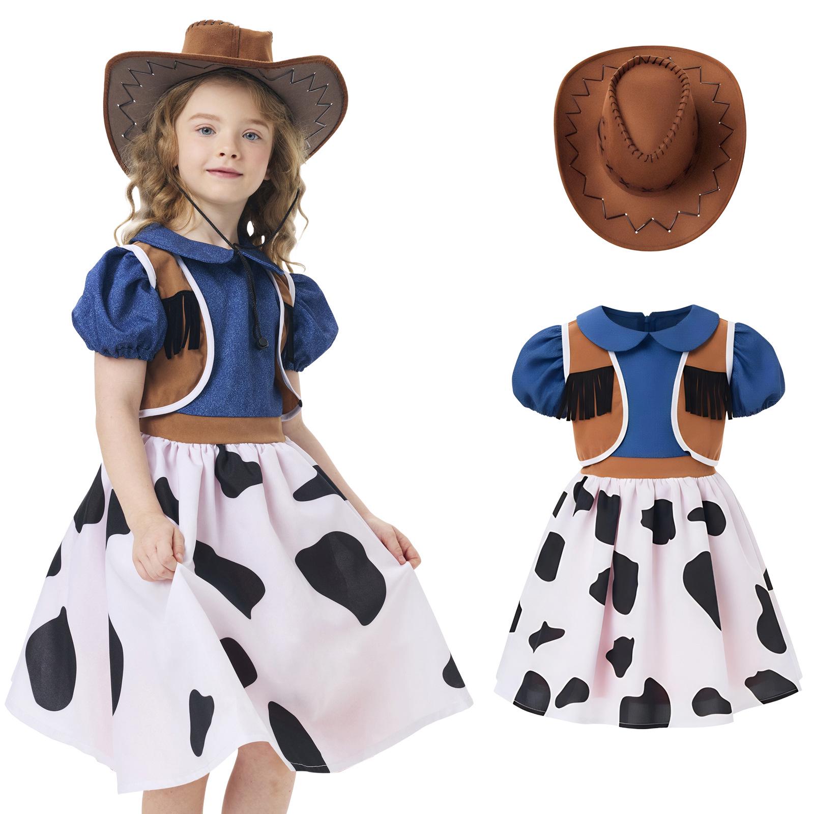 Children s Halloween Cowboy Costume Set: Festival Clothing & Role-Play Outfit 120 cm