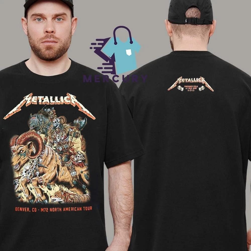 

Metallica M72 Night 2 Denver CO Empower Field June 29 2025 Reprint Unisex T-Shirt M