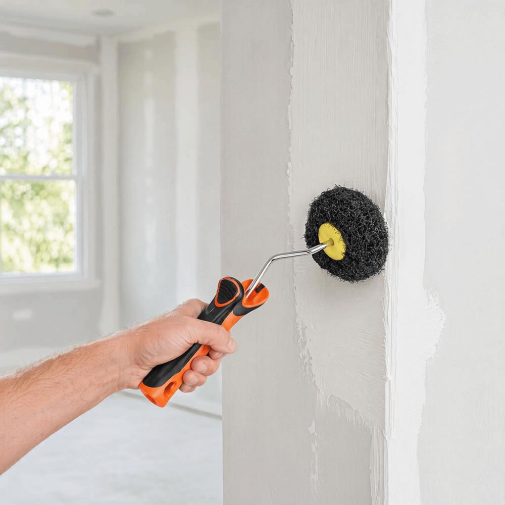 Nástěnný rohový váleček Barva na stěny Váleček odolný proti oděru Štětec na barvu Špachtle Renovace domu