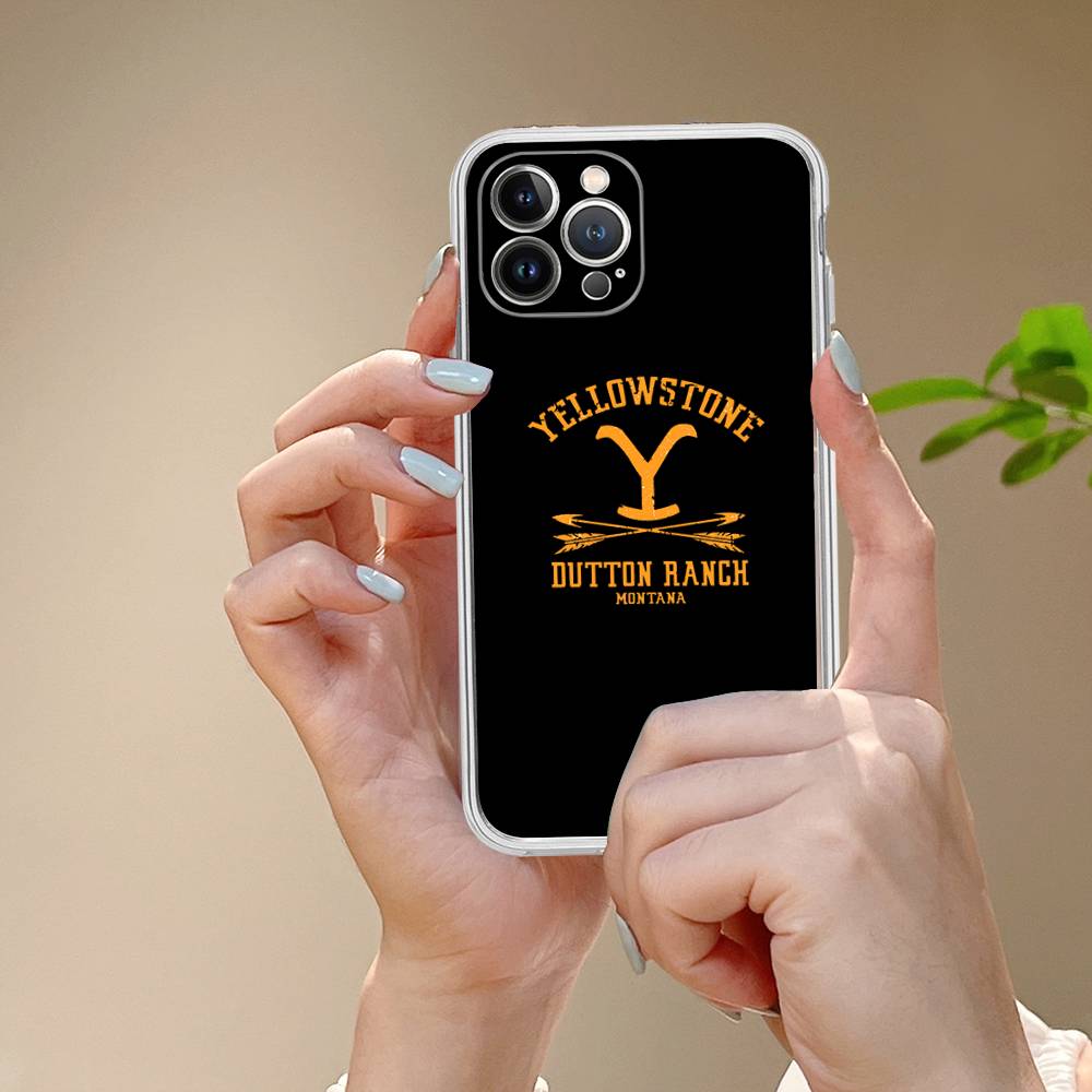 Y-Yellowstone Logo Fit For IPhone 16 15 Promax Phone Case IPhone 14 11 12 High End 13 Pro Silicone
