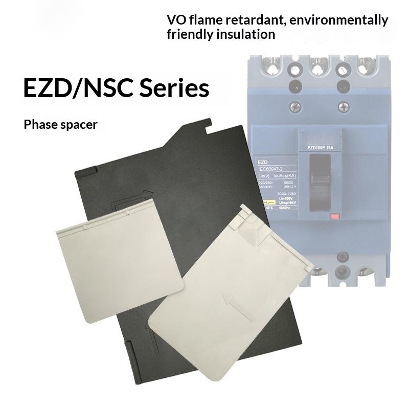 5Pcs EZD NSC Series Circuit Breaker Phase Spacer V0 Flame Retardant Insulation Barrier EZD(NSC)60/100 EZD160/250 EZD(NSC)400/630