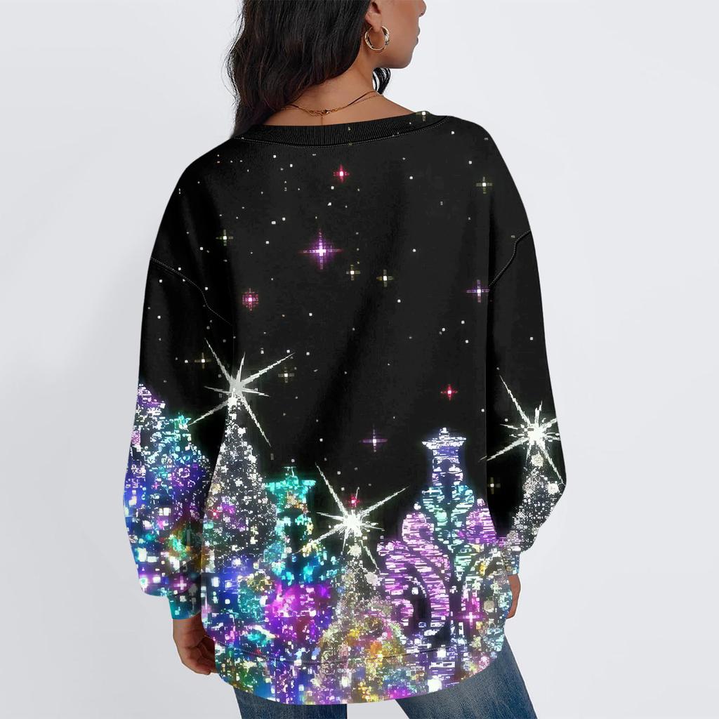 Dámská mikina sportovní flanelová mikina s dlouhým rukávem top ležérní mikina s výstřihem do V