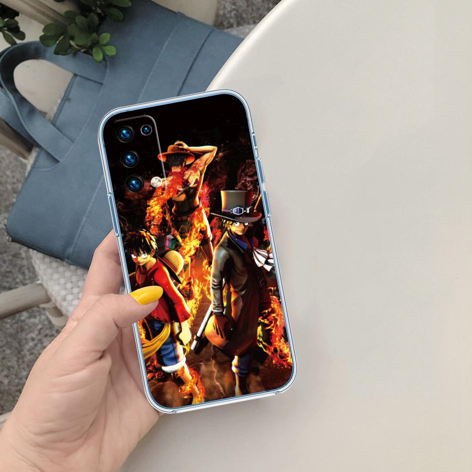 One Piece Luffy Soft Shell Transparent Phone Case for Motorola Moto Edge 20 30 40 50 S30 Fusion Ultra Pro Neo Lite + G200 G23