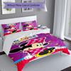 Minnie Mouse Party Decorations 3‑Piece Bedding Set,Soft Breathable Duvet Cover with 12 Pillowcases,Multi‑Scene for Bedroom Dorm,Perfect Holiday Birthd