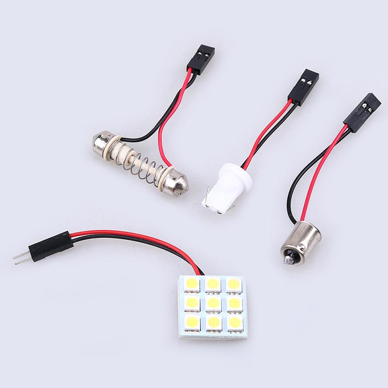 

Гирлянда T10 BA9S LED Панельные Купольные Фонари Автомобиль Авто Транспорт Интерьер Лампа для Чтения Белый Потолочный Купольный Фонарь 5050 6/9/12/15/24SMD
