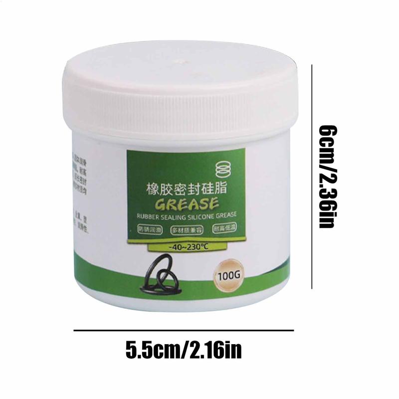 Silicone Grease For O Rings 100g Waterproof Long Lasting Plumbing Lubricant Silicone Plumbers Grease Lube For Gaskets Motor