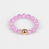 4mm Beads Rings For Women Men Trendy Cuboid Beaded Rings Chakra Healing Quartzs Finger Rings Handmade Hit Rings Jewelry Party