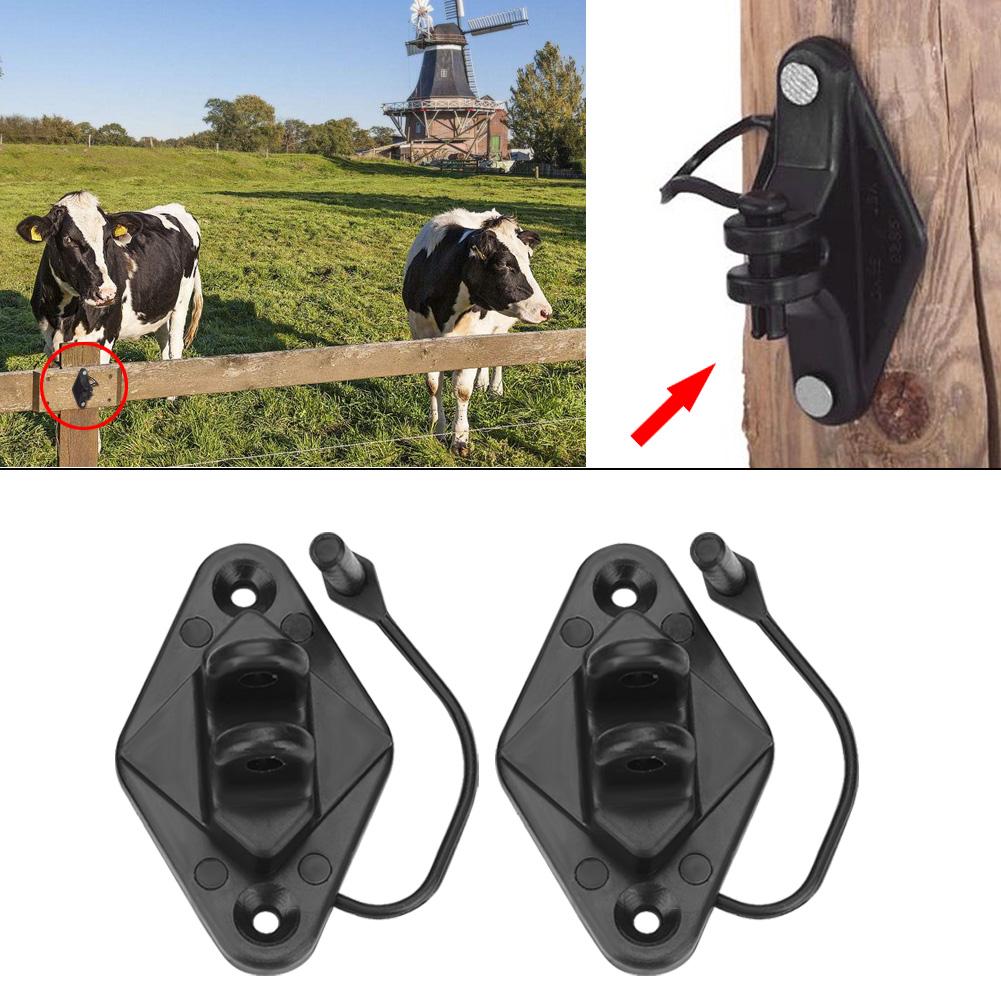 100Pcs Wood Post Pinlock Electric Fence Insulators Electric Fence Accessories