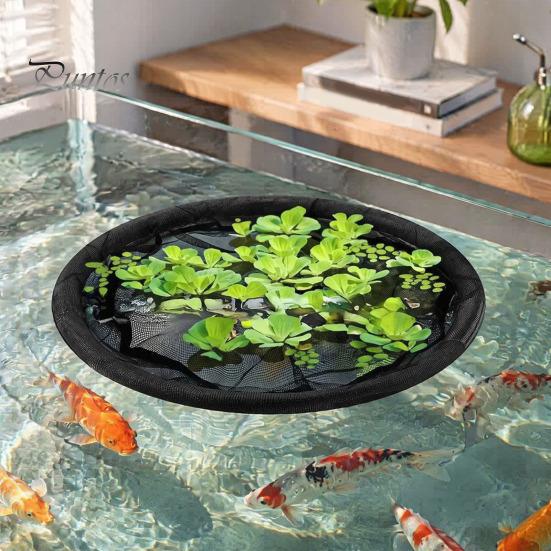 Anello di Sicurezza per Piante Acquatiche Fioriera Galleggiante per Stagno, Rete Barriera per Pesci, Protettore, Isola da 18" per Piante Anello da 24" 31", Stagni da Giardino a Rete,