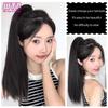 Synthetic Ponytail Hair Extension Long Straight Claw Clip Ponytail Heat Resistant Natural Wave For Women