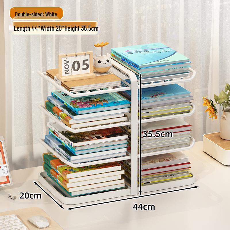 Desktop Book Organizer and Storage Rack