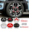 60mm, 4pcs Car Wheel Center Caps: Stickers Specifically Designed for Mitsubishi Pajero, Outlander, XL, Montero, Lancer, Trito