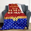 1pc Wonder Woman Flannel Throw Blanket Lightweight Soft Warm All Season Blanket for Sofa, Bed, Travel, Camping L1024199