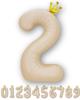 La Kissa Balloon Number Birthday Decoration Balloon with Crown 40-inch Large Number Balloon with Straw 90cm Beige Crown 2