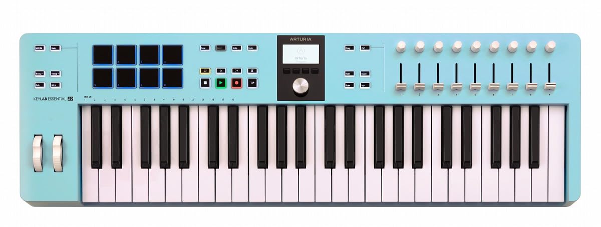 ARTURIA MIDI Keyboard Controller KeyLab Essential 49 mk3 Aquamarine