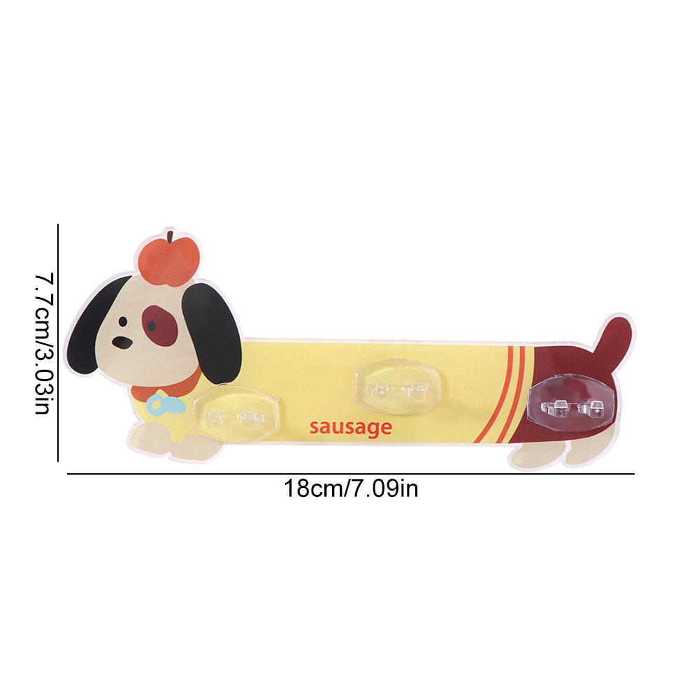 Wall Mounted Cartoon Bathroom Hook Waterproof Hanging Toothbrush Stand Plug Storage Shelf Travel