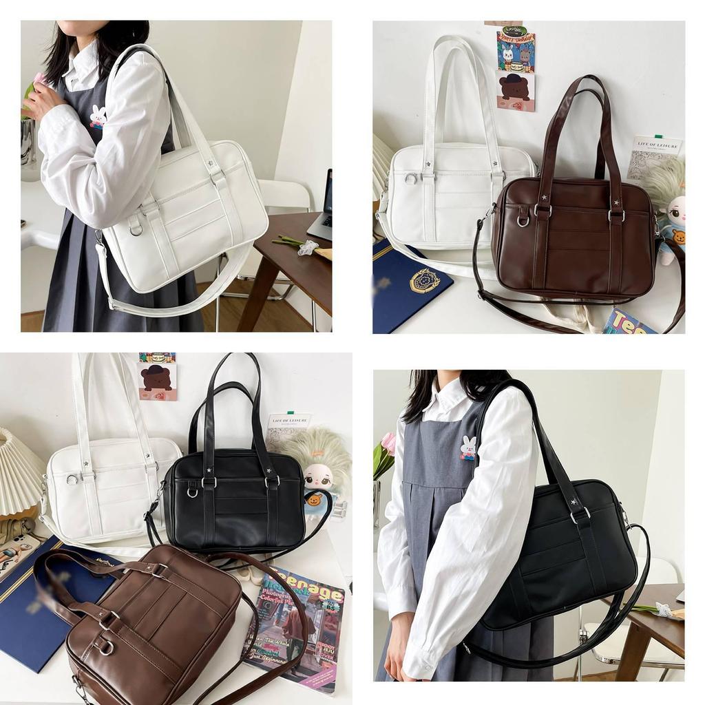 Stylish Urban Chic Tote Bag For Women Pu Leather Large Capacity Shoulder Bag