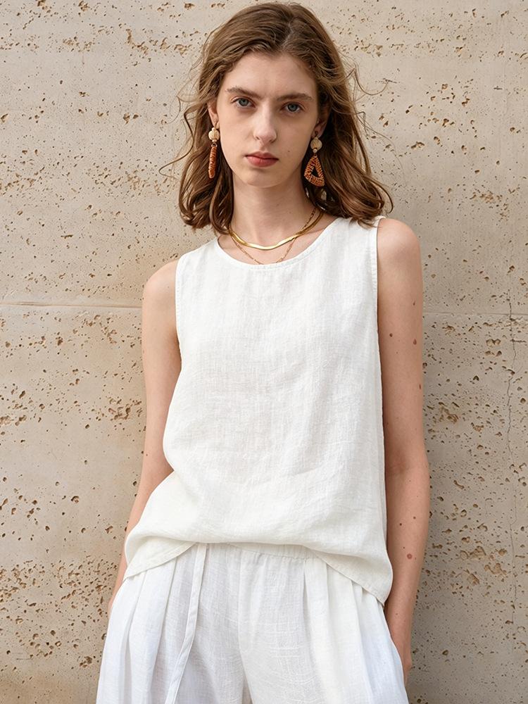 Old Qianfeng linen vest slack sleeveless