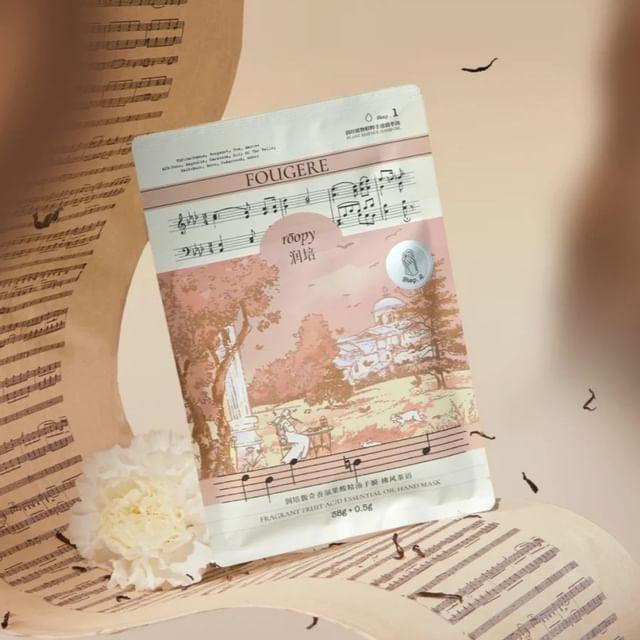 

roopy - Floral Fragrant Fruit Acid Essential Oil Hand Mask - Teabreak Tn Wind Teabreak Tn Wind - 3pcs (38g & 0.5g)