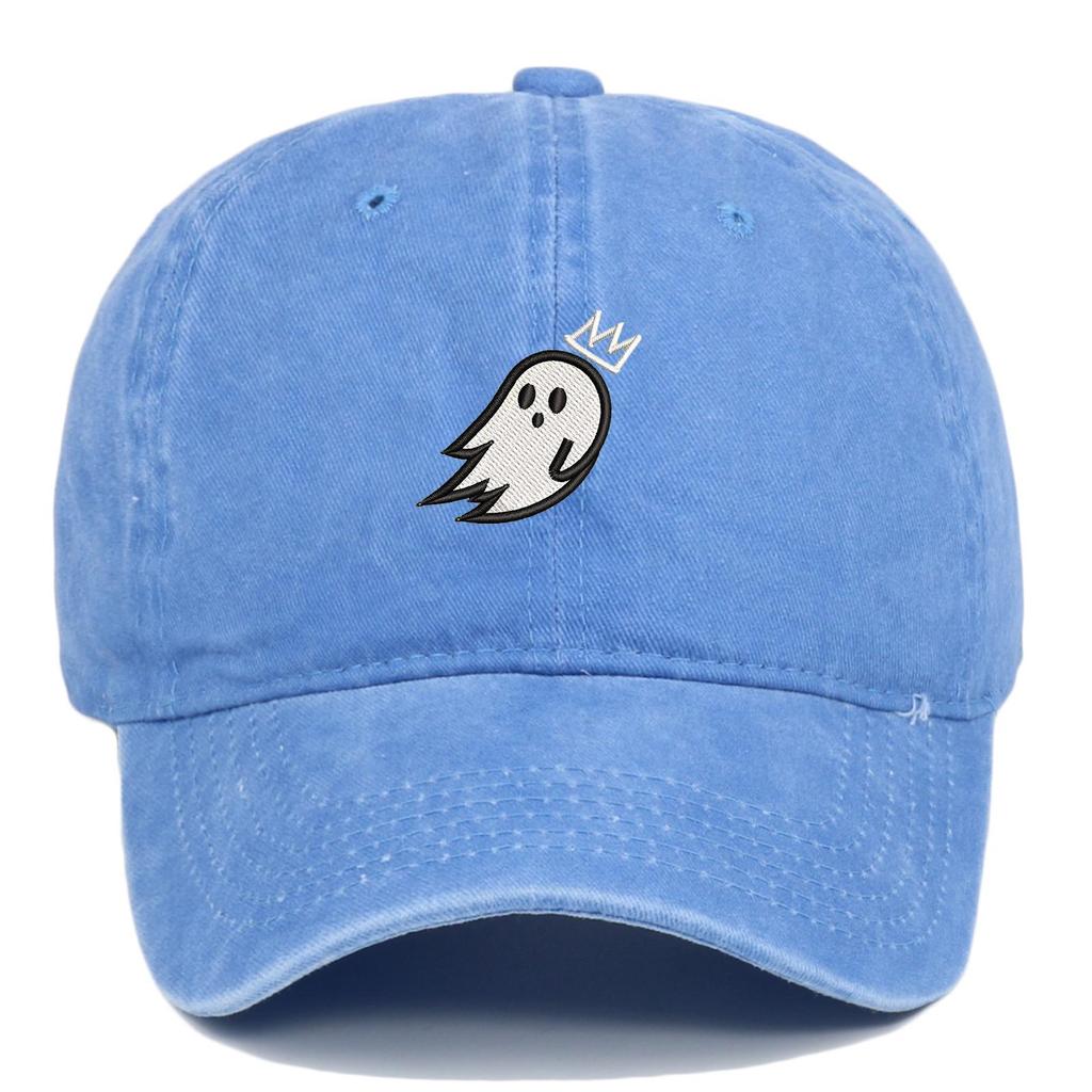 Custom Ghost Embroidery Baseball Cap with Large Brim