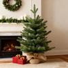 Christmas Tree Decoration Three-dimensional Christmas Tree Mini Christmas Tree with Burlap Base for Indoor Tabletop Decor