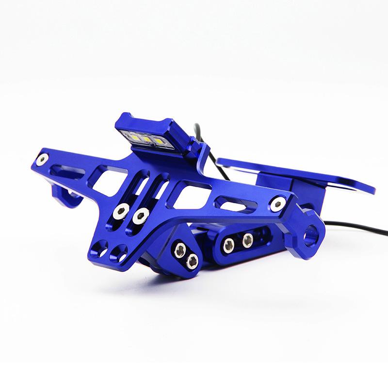 Motorcycle CNC License Plate Holder with Light for BWS R25/R3/MSX