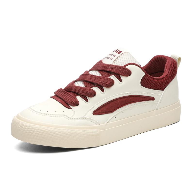 Fashion 2025 Chunky Sneakers Autumn Fashion Low Top Lace Up Skateboard Shoes Comfortable Flat Casual Walking Student Tenis Masculino