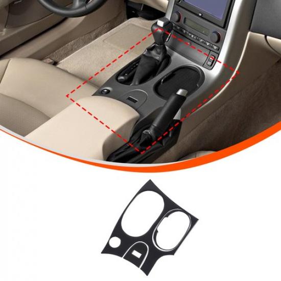 Glossy Piano Black Central Console Gear Shift Trim Sticker For Corvette C6 05-13