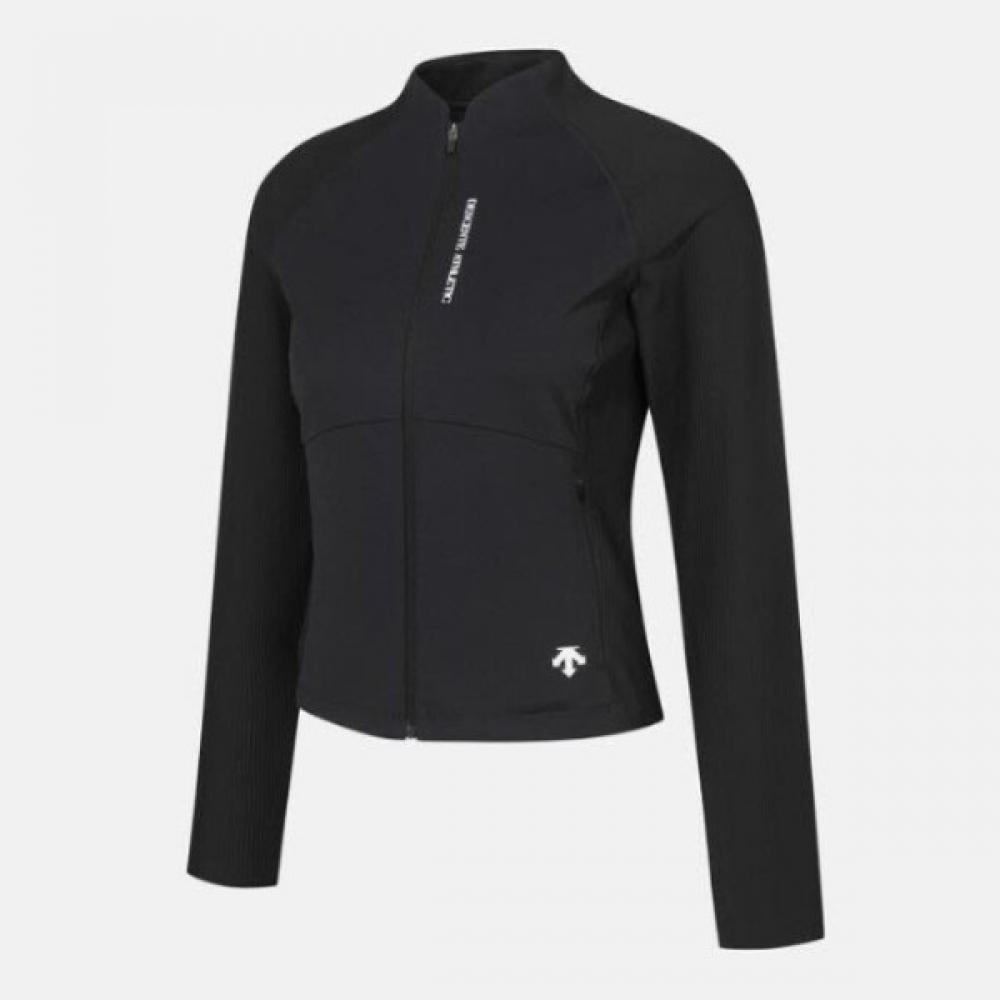 

DeScente Hoodie Zip Up Cqk Sq122pft13 Blk Women S Slim Fit Zip Up Black 100
