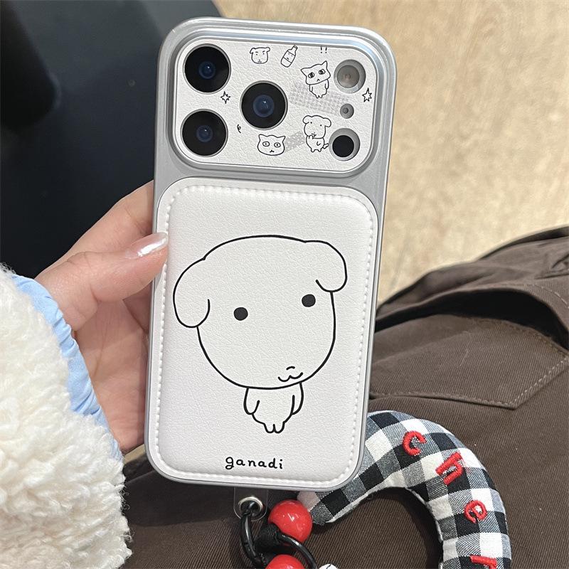Cute Cartoon Puppy iPhone Case for iPhone 17, 16 Pro Max, 15, 14