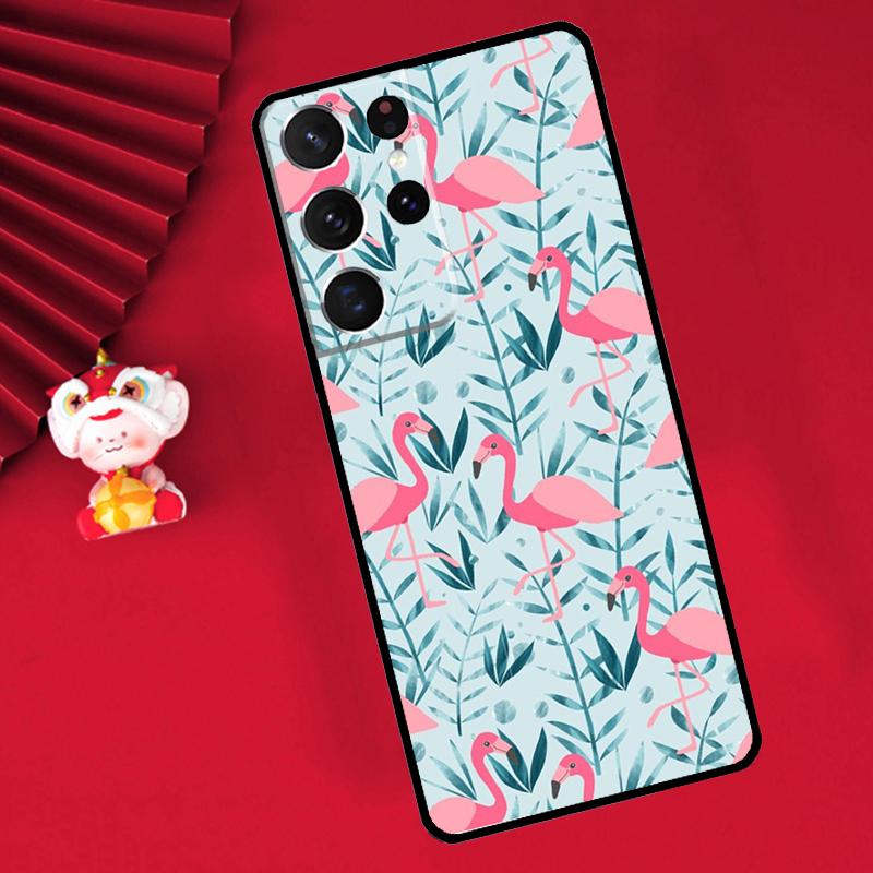 Flamingo Case For Samsung Galaxy S24 Ultra S21 S22 S20 S23 S25 Ultra Plus S9 S10 S25 FE Cover Funda