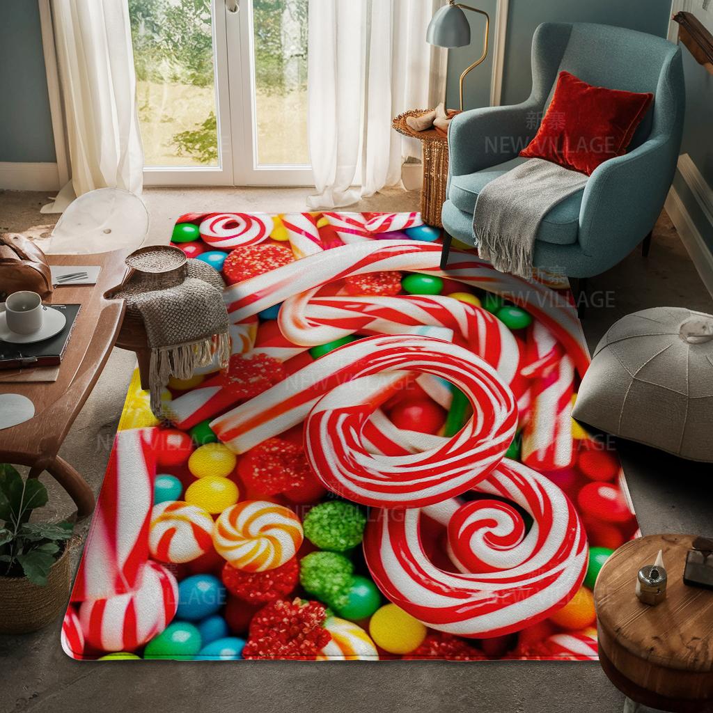 House Entrance Carpet Home Door Mat Living Room Bath Foot Bathroom Non-slip Water Absorption Rugs Bath Merry Christmas Winter