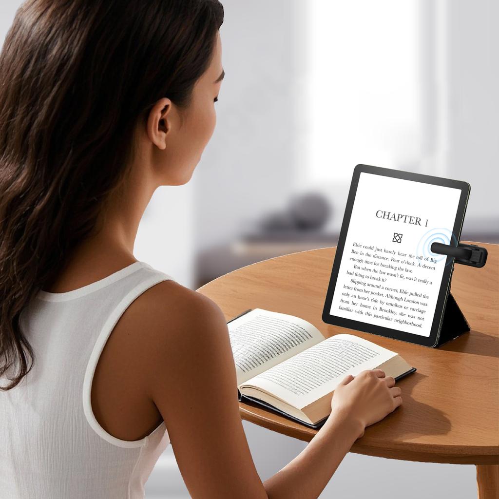 2-in-1 Page Turner Clicker Wireless Page Turner Remote Lightweight E-book Page Turner for Kindle Paperwhite Accessories