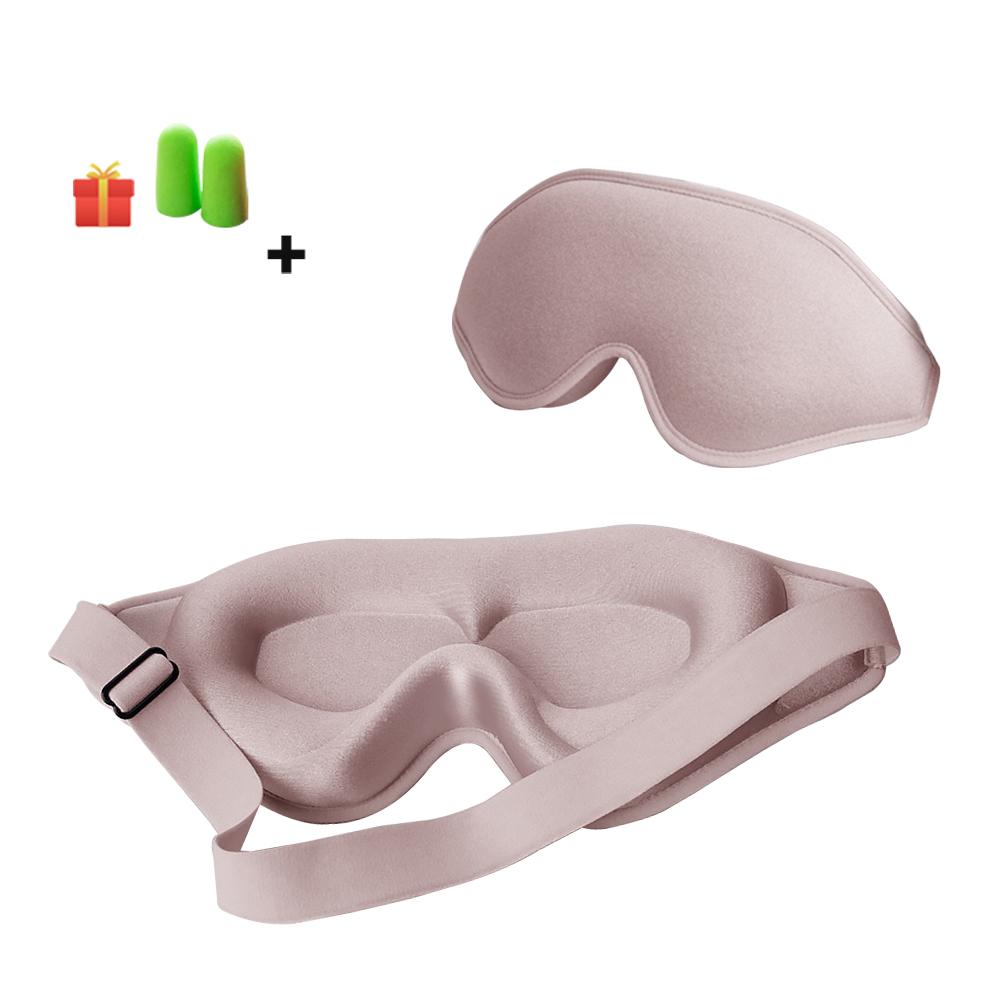 Maschera per Dormire 3D Maschera Naturale per Occhi da Sonno Comfort Design Tridimensionale Schiuma a Memoria Maschera Viso Copri Occhi Notte Traspirante