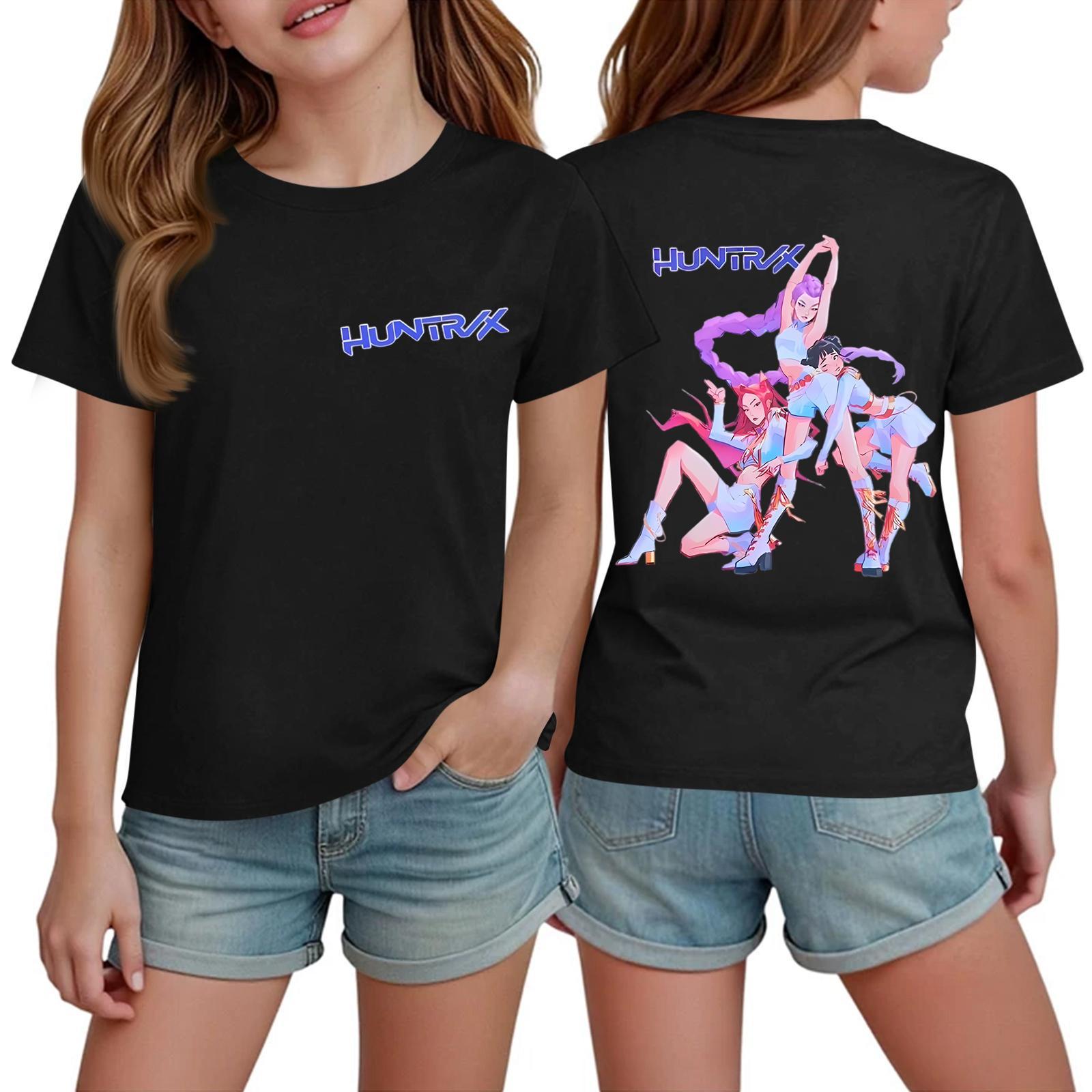 Children s Casual Printed Round Neck Short-sleeved Top 100