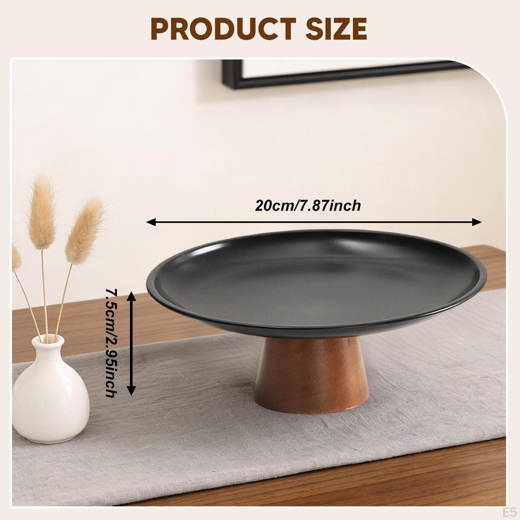 Pedestal Fruit Bowl Decorative Lightweight Versatile Snack Candy Storage Tray Food Dish for