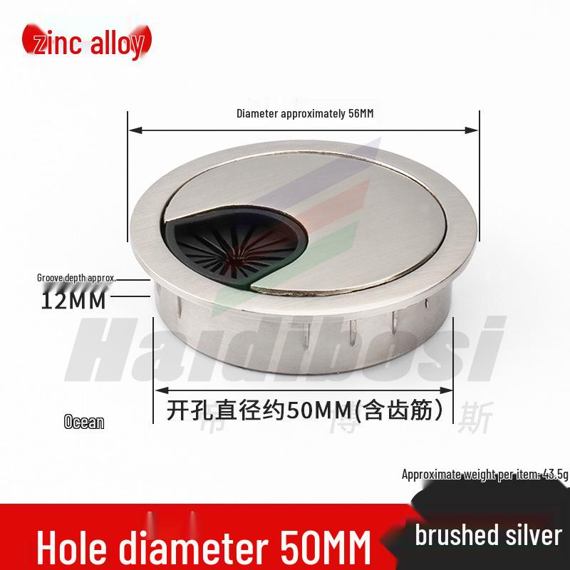 Desktop Cable Management Grommet Cover – Round Hole Sealing & Decoration