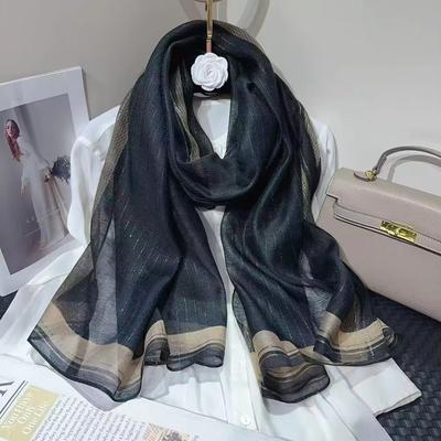 Fashion Silk Wool Scarf Women Neck Shawls Wraps for Ladies Foulard Scarves Pashmina Female Hijab Bandana Bufanda Solid Poncho