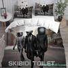 Game Skibidi Toilet Arale Comforter Bedding Sets Quilt Bed Cover Duvet Cover Pillow Case 2-3 Pieces Sets Kids Adult Size