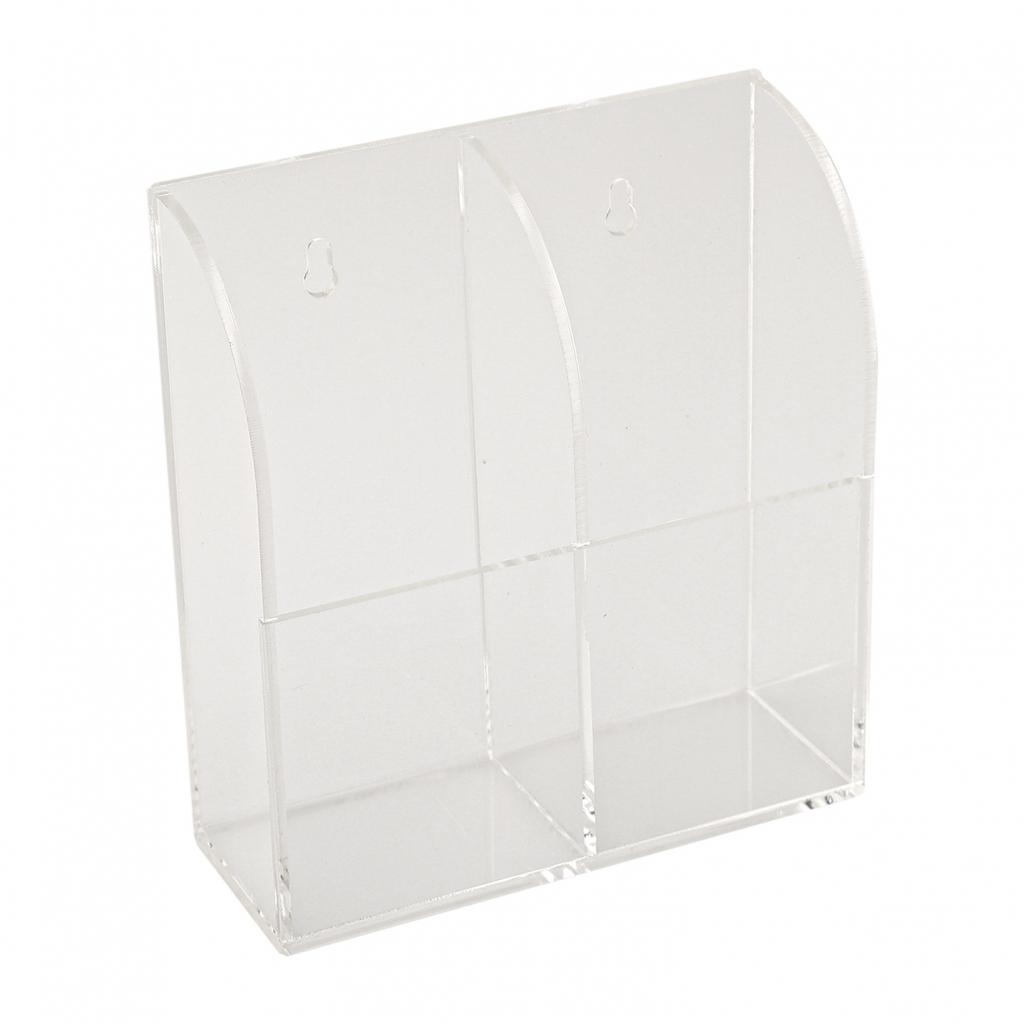 Remote Storage Box Bracket Acrylic Clear Holder Case