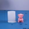 Ball Holding Bear Candle Mold 3D Cute Animal Soap Crafts Gypsum Resin Silicone Mould DIY Chocolate Ice Cake Baking Tool