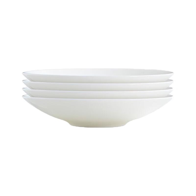 Jingdezhen Bone China Pure White Deep Plate Set