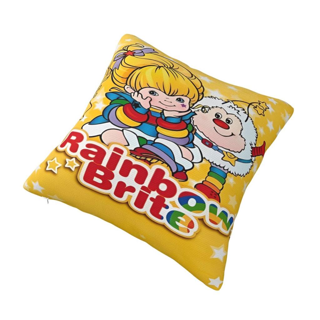 Soft and Sweet Home Rainbows BriteDecorations Pillowcase Merch Pillow Cover Square Multi-Size