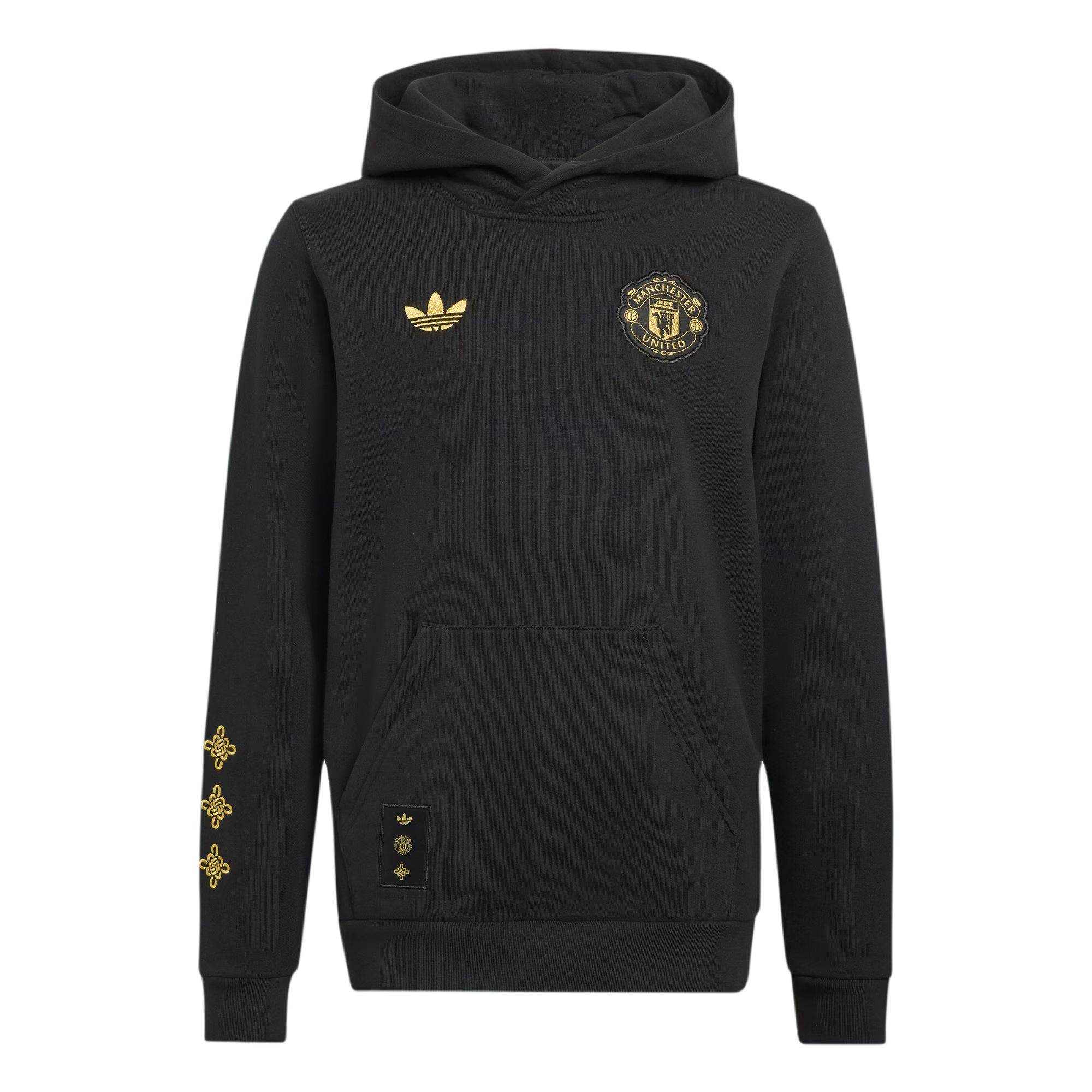 Adidas Originals Манчестер Юнайтед Футбол Повседневный Свободный Худи Длинный Рукав Дети Детские худи JM5570 128