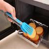 1Pc Stainless Steel Food Tong Dessert Pastry Tweezer BBQ Clip Salad Nylon Shank Cooking Clamp Kitchen Baking Tool