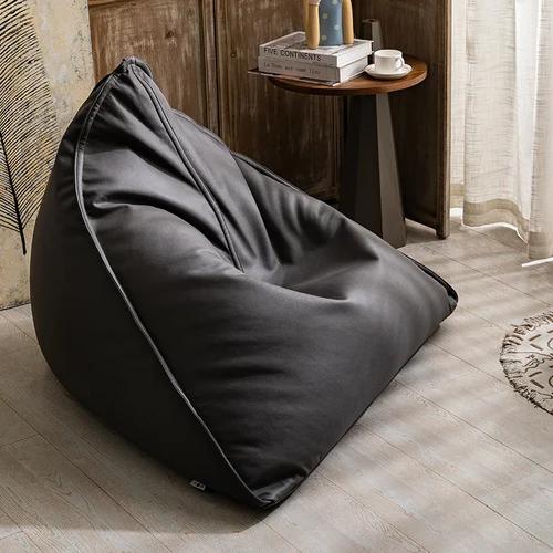 Japanese Lazy Sofa Tatami Bean Bag Balcony Lying Light Luxury Leather Children's Reading Single Chair