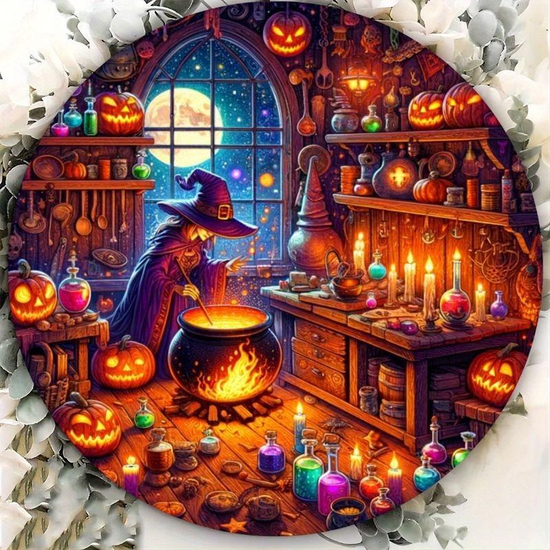 2D Flat Hanging Decorative Metal Sign Hand Painted Art