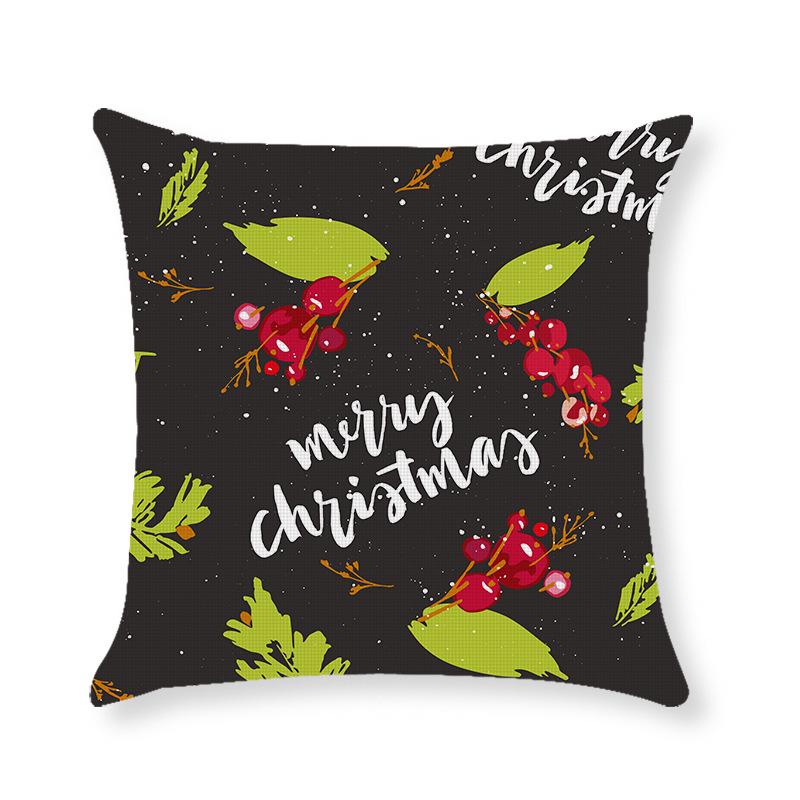Home Christmas Throw Pillow Cover Holiday Home Cushion Cushion Cover Sofa Side Sleeping